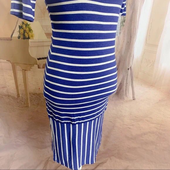 NEW Lularoe Julia blue panel strip dr… - Picture 4 of 7